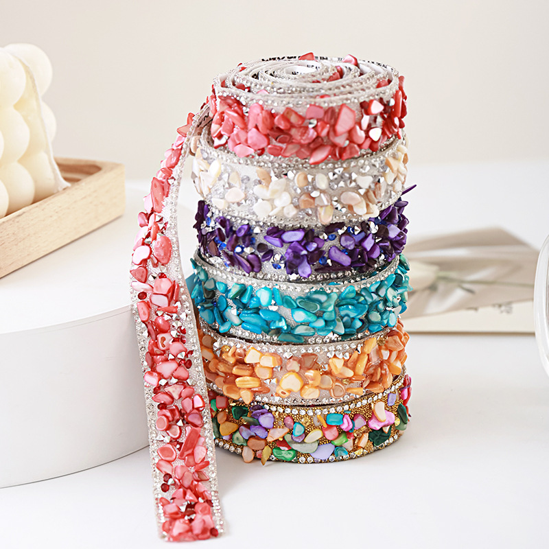 Embellishment Glue Craft - เทปตกแต่งคริสตัลไรน์สโตนแบบมีกาวในตัว ขนาด 90 ซม. 2 ซม.