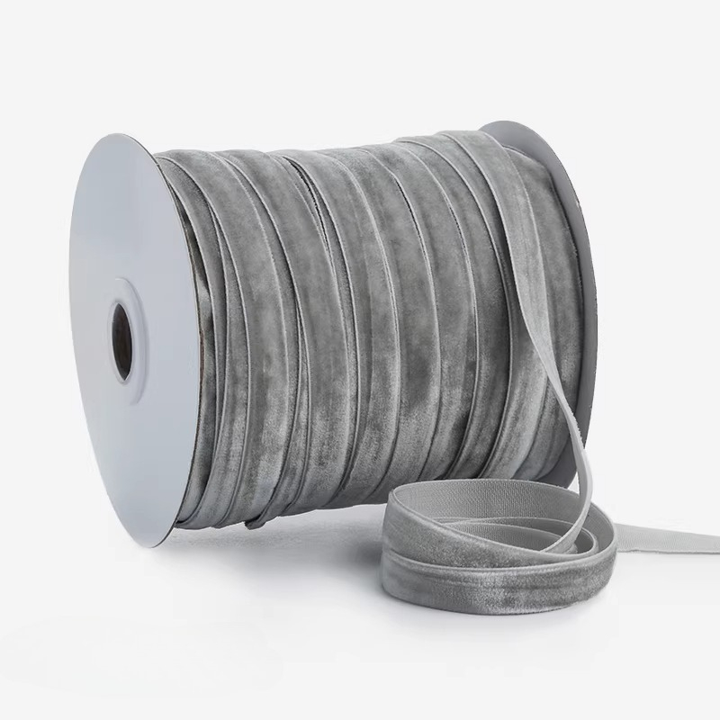 Velvet Ribbon Roll - 45 เมตร/ม้วนริบบิ้นกำมะหยี่งานแต่งงานตกแต่งงานปาร์ตี้ริบบิ้นทำมือห่อของขวัญผมโบว์ DIY ริบบิ้นคริสต์มาสกว้าง 1 ซม.