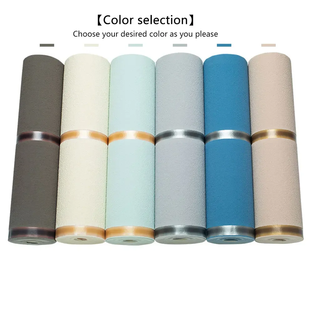Velvet Ribbon Roll - Simple เลียนแบบกวางกํามะหยี่วอลเปเปอร์ธรรมดาผ้าไม่ทอกว้างลายห้องนั่งเล่น TV พื้นหลังตกแต่งวอลล์เปเปอร์