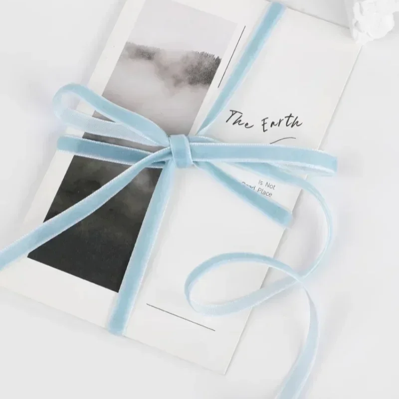 5 หลา/ม้วน กว้าง 6 มม. ริบบิ้น - Velvet Ribbon Roll บทวิจารณ์และราคา