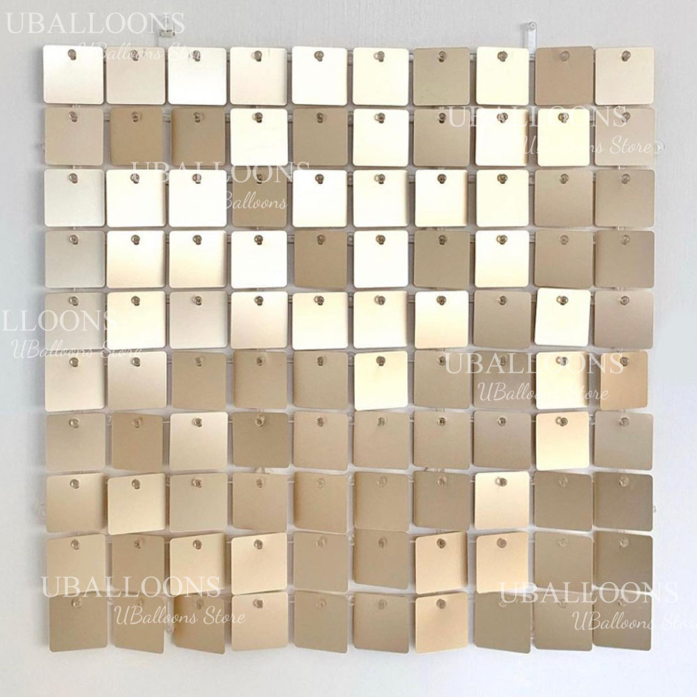 แผงฉากหลังสีแชมเปญโกลด์แบบด้าน - Sequin Fabric Panel บทวิจารณ์และราคา