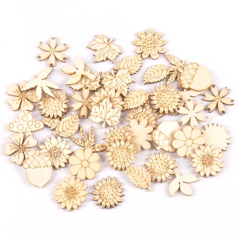 30ชิ้น25-30มิลลิเมตรไม้เครื่อง - Craft Embellishment บทวิจารณ์และราคา