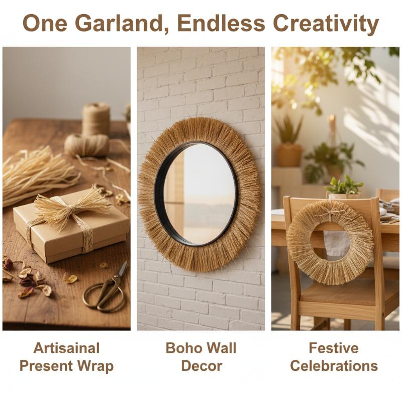 พวงมาลัยแต่งงานธรรมชาติ DIY อุ - Tassel Fringe Trim บทวิจารณ์และราคา
