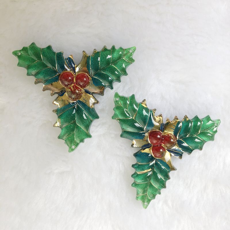8PCS 40X41 มม.เรซิ่นคริสต์มาสใ - Embellishment Glue Craft บทวิจารณ์และราคา