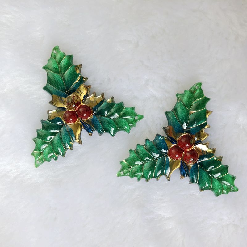 8PCS 40X41 มม.เรซิ่นคริสต์มาสใ - Embellishment Glue Craft บทวิจารณ์และราคา