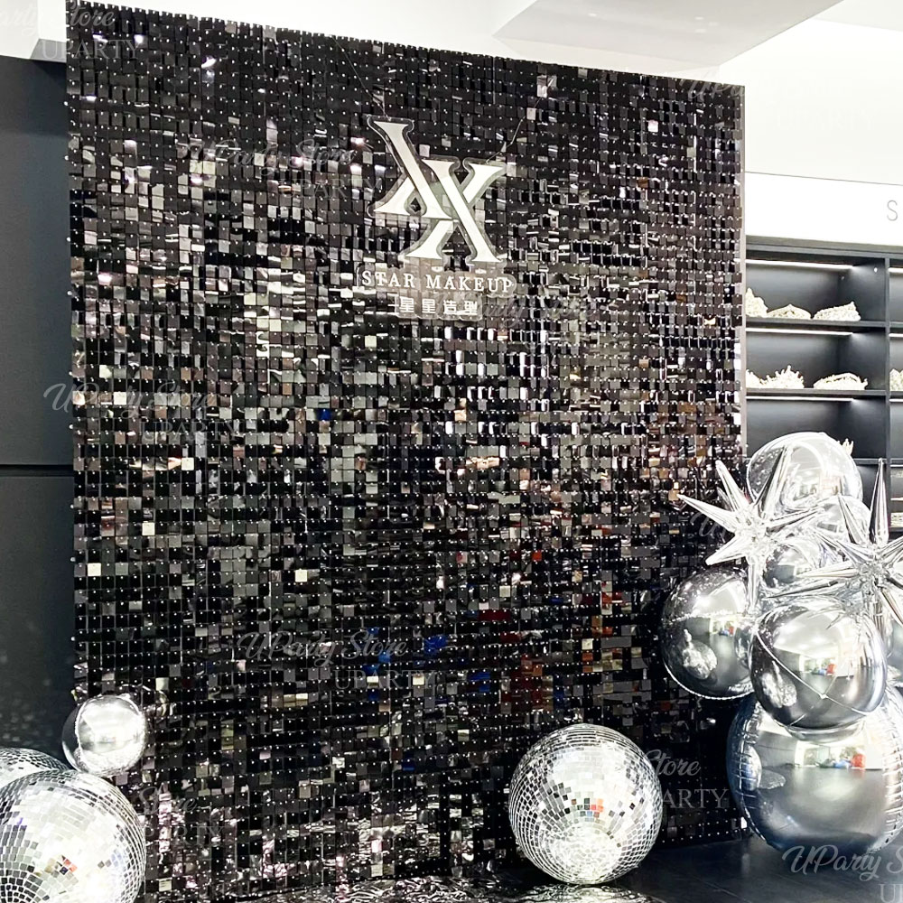 ฉากหลังผนังสีดำวิบวับ 12/16/24 - Sequin Fabric Panel บทวิจารณ์และราคา