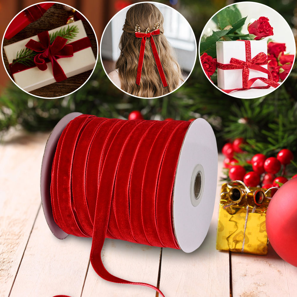 กํามะหยี่ริบบิ้นตกแต่งริบบิ้น  - Velvet Ribbon Roll บทวิจารณ์และราคา